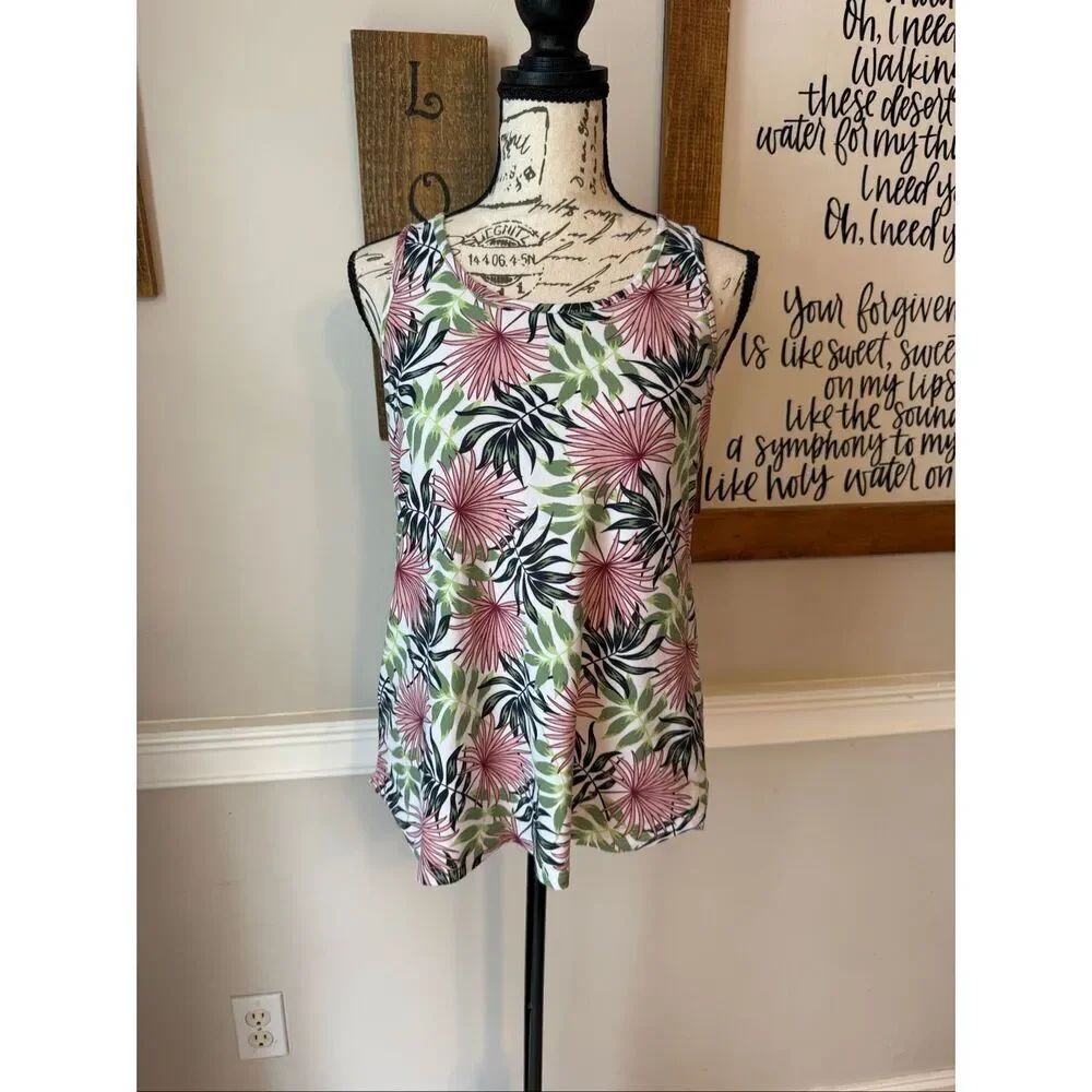 Tommy Bahama Women's Tropical Sleeveless Sleepwear Tank Top Multicolor Size S/M